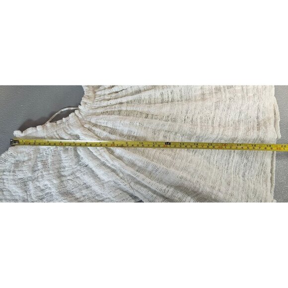 Free People Womens M Ivory Thrill & Frills Off The Shoulder Lace‎ Blouse - Picture 8 of 9